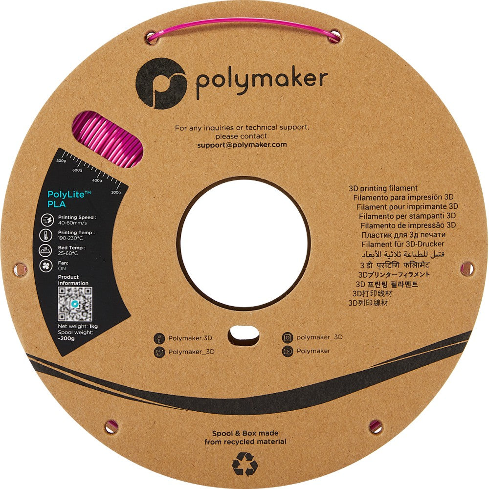 Polymaker PolyLite PLA - Silk Magenta
