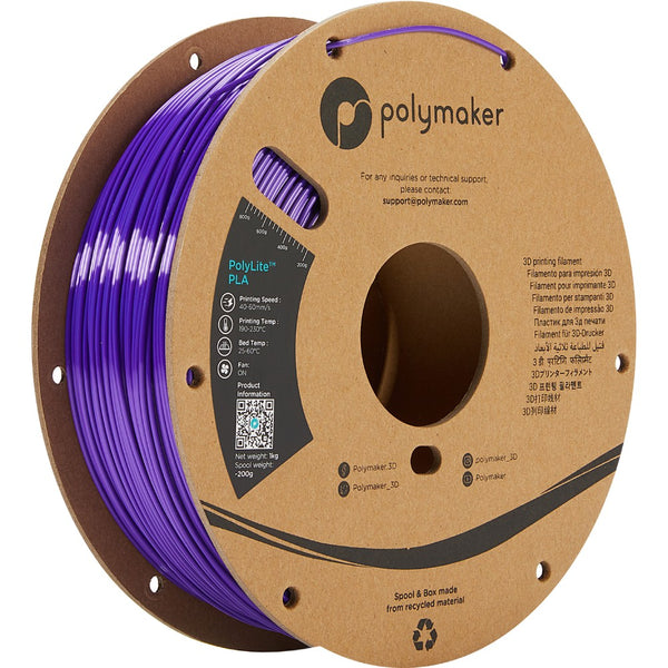 Polymaker PolyLite PLA - Silk Purple– Ultimate 3D Printing Store