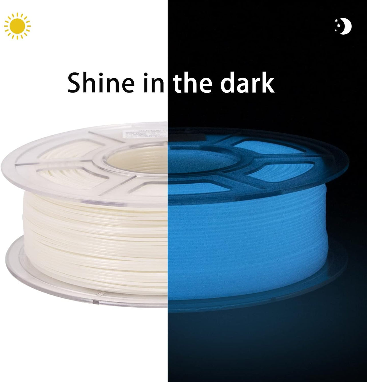 iSANMATE PLA Glow- in-the-Dark - Luminous Blue