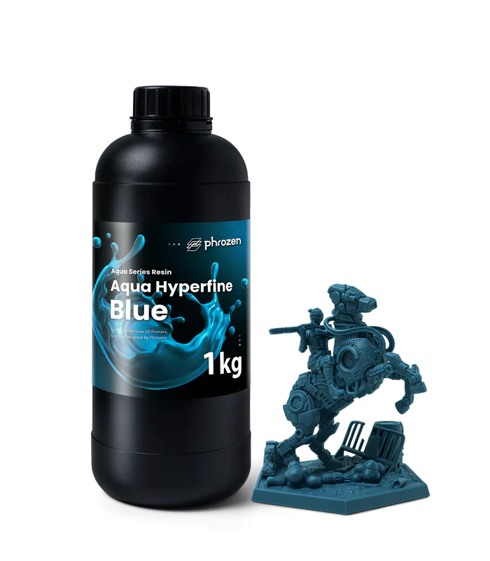 Phrozen Aqua Hyperfine 3D Printing Resin - Blue - 1KG - Ultimate 3D Printing Store