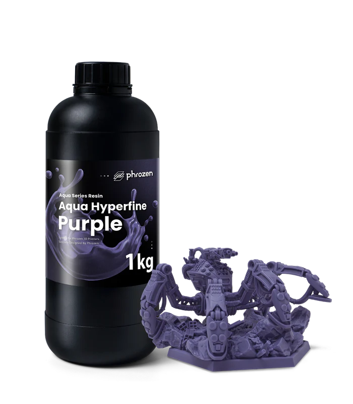 Phrozen Aqua Hyperfine 3D Printing Resin - Purple - 1KG - Ultimate 3D Printing Store