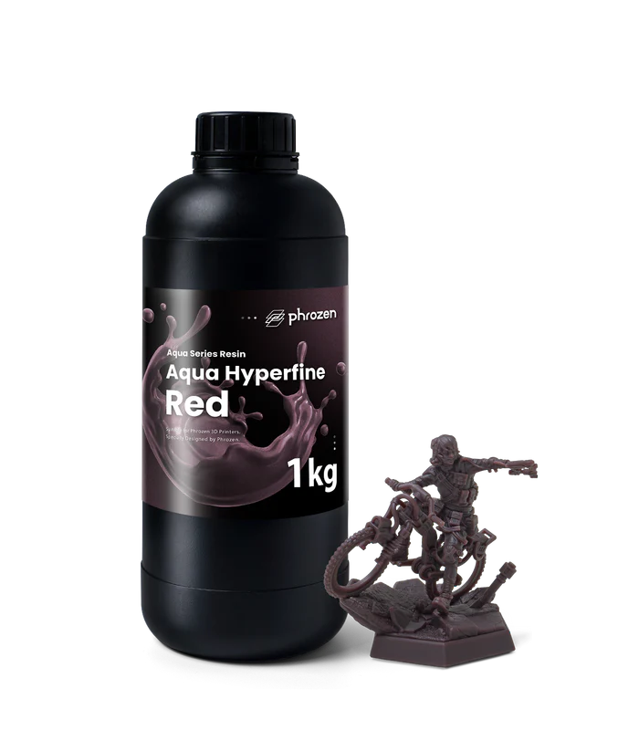 Phrozen Aqua Hyperfine 3D Printing Resin - Red - 1KG - Ultimate 3D Printing Store