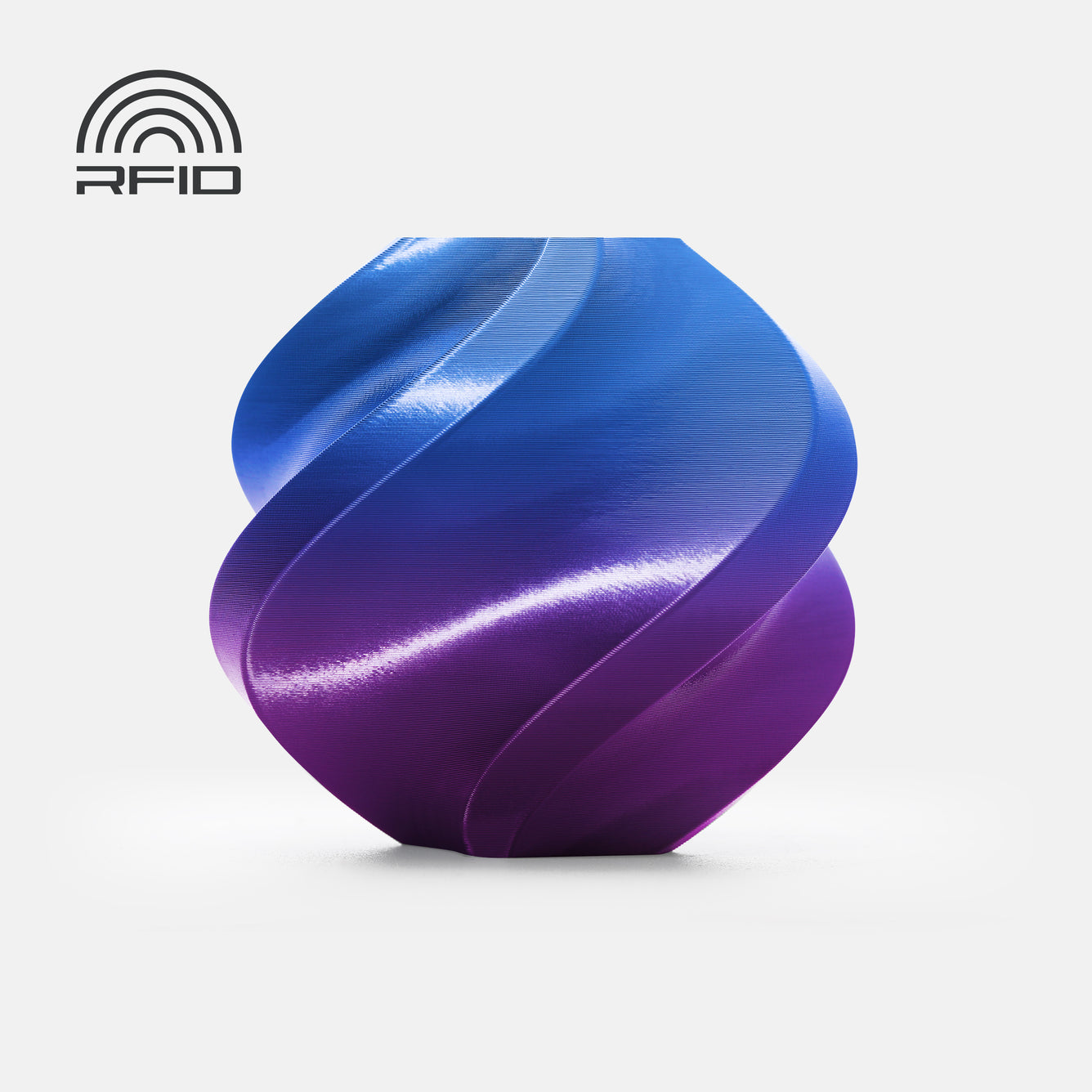 Bambu Lab PLA Silk Dual Color Filament  - 1.75mm (1kg) - Aurora Purple