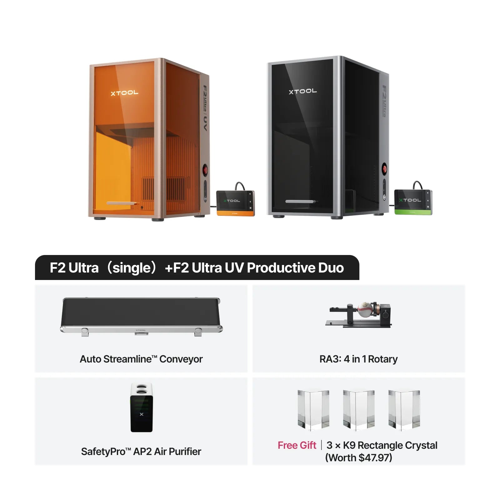 xTool F2 Ultra MOPA + UV Ultimate Business Duo