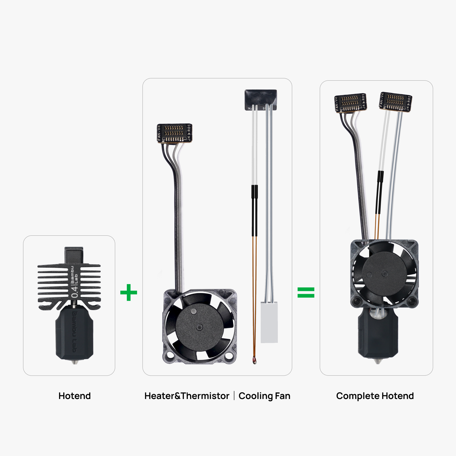 Complete Hotend Assembly - P1 Series
