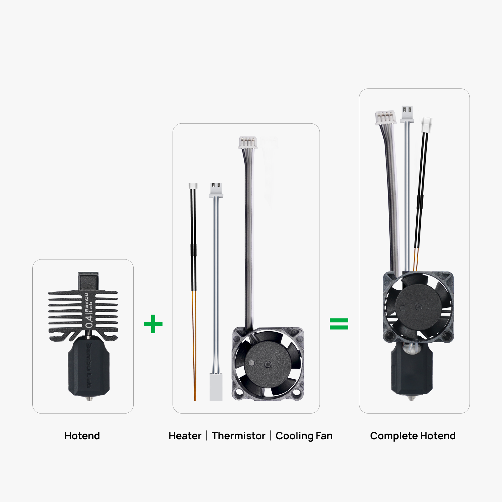 Complete Hotend Assembly - X1 Series