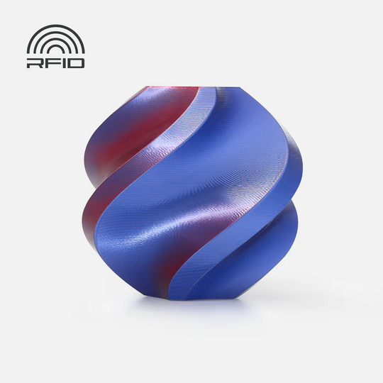 Bambu Lab PLA Silk Dual Color Filament  - 1.75mm (1kg) - Blue-Red