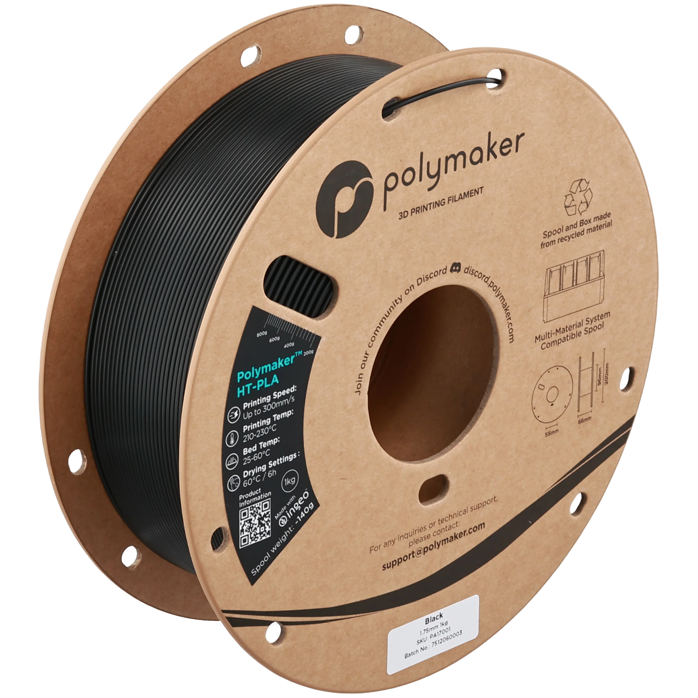 Polymaker HT-PLA in Black
