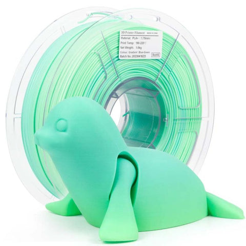 iSANMATE PLA + Matte Gradient -  Blue + Green - Ultimate 3D Printing Store