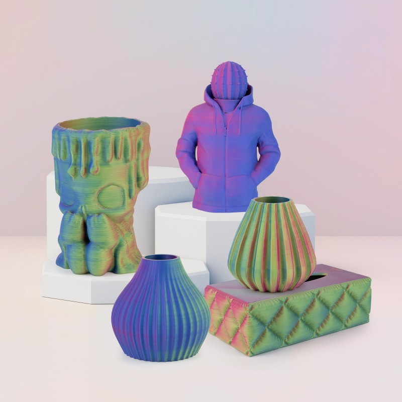 iSANMATE PLA Matte Tri-Color - Iris Sapphire