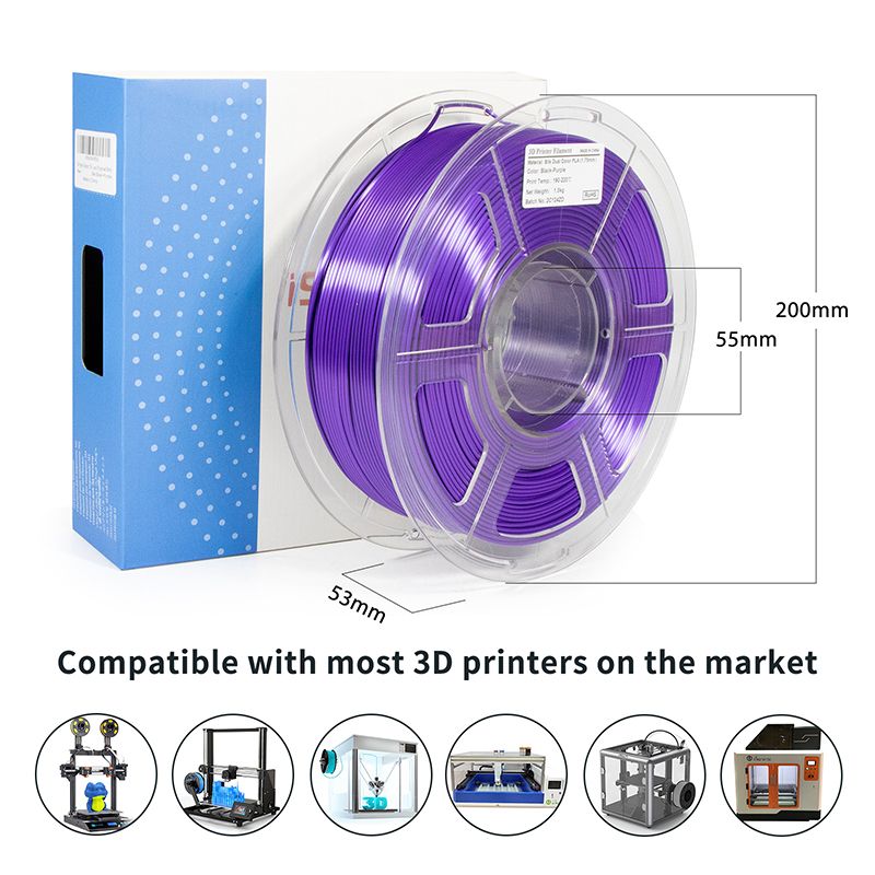 iSANMATE PLA Silk Dual - Black + Purple