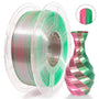 iSANMATE PLA Silk Dual - Rose Red + Green