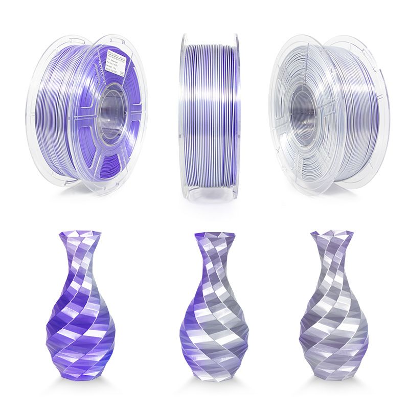 iSANMATE PLA Silk Dual - Silver + Purple