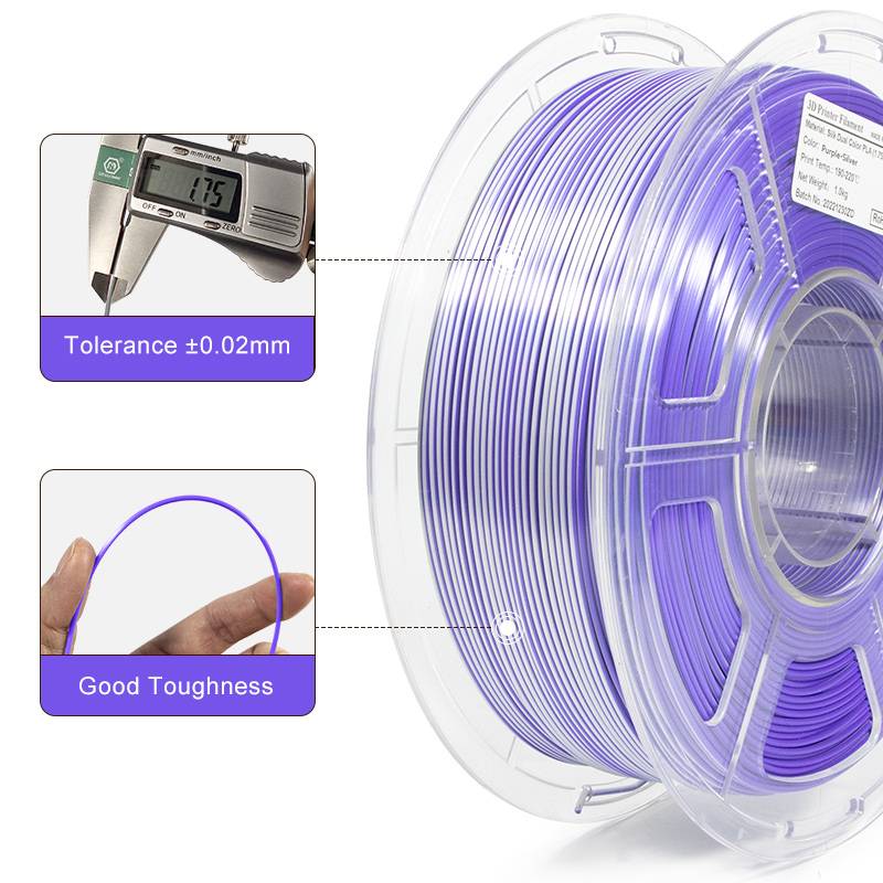 iSANMATE PLA Silk Dual - Silver + Purple