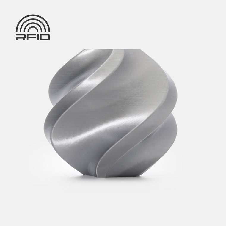 Bambu Lab PLA Silk+ Filament  - 1.75mm (1kg) - Silver - Ultimate 3D Printing Store