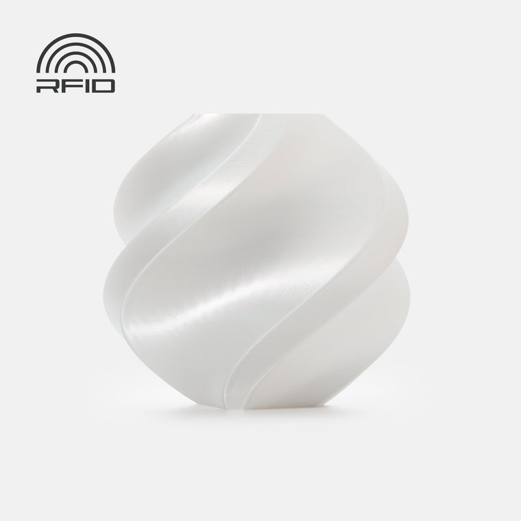 Bambu Lab PLA Silk+ Filament  - 1.75mm (1kg) - White - Ultimate 3D Printing Store