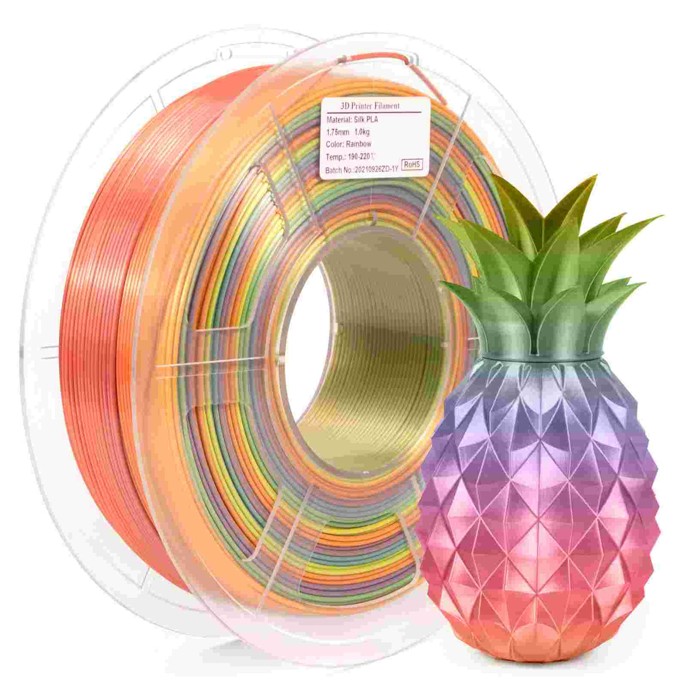 iSANMATE PLA Silk Rainbow - Rainbow 1– Ultimate 3D Printing Store