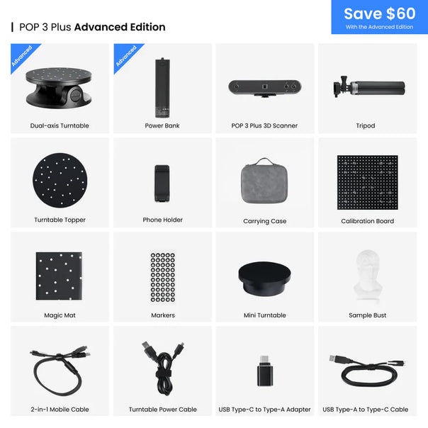 Revopoint POP 3 Plus 3D Scanner - Ultimate 3D Printing Store