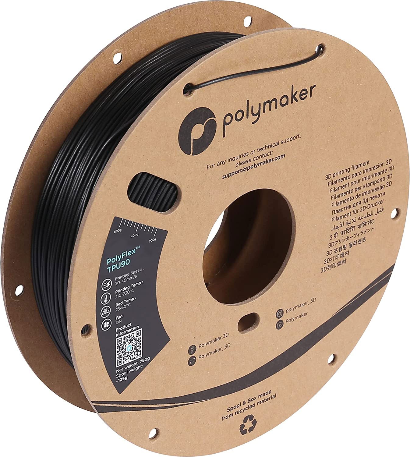 Polymaker PolyFlex TPU90 - Black