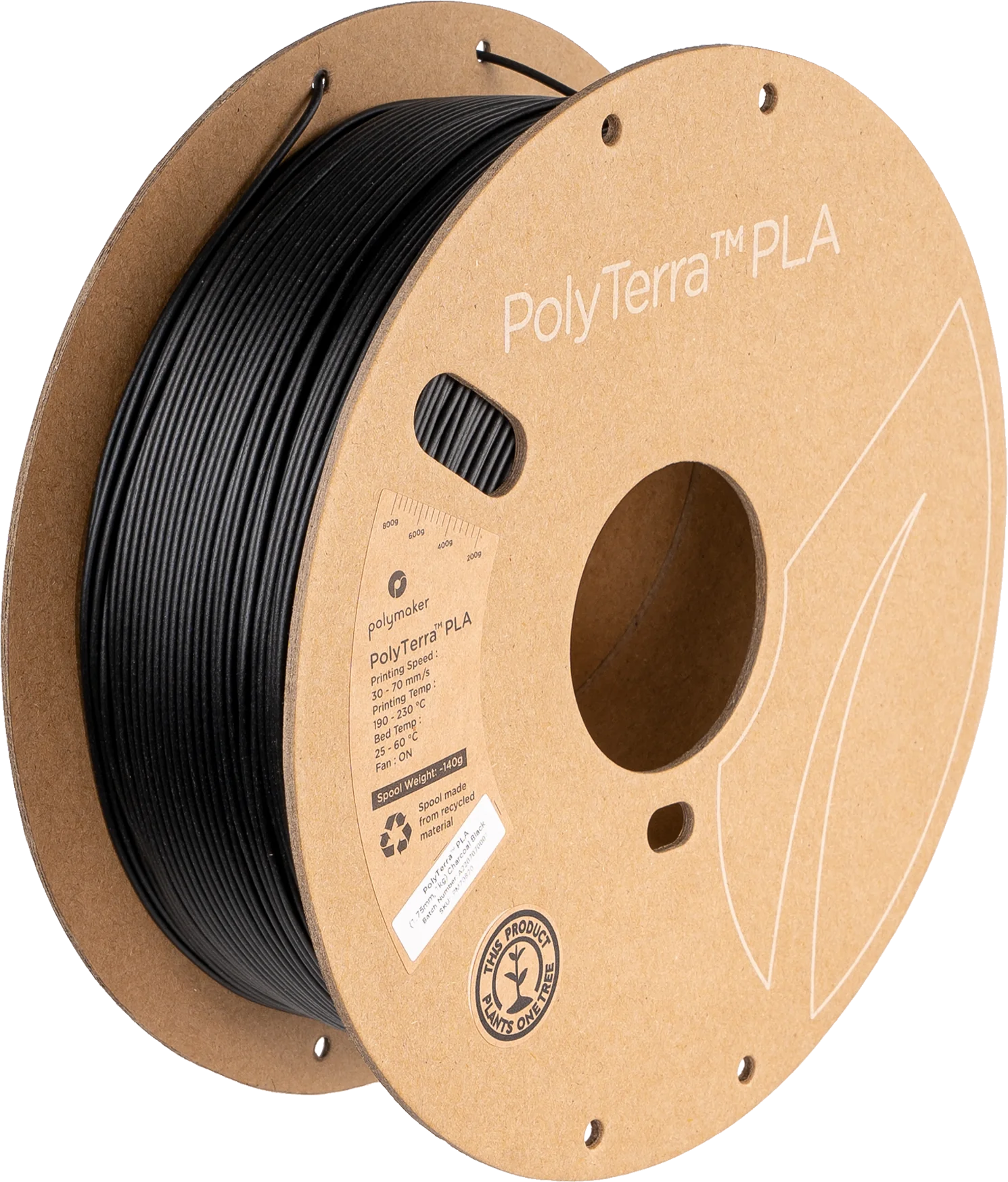Polymaker PolyTerra PLA - Charcoal Black