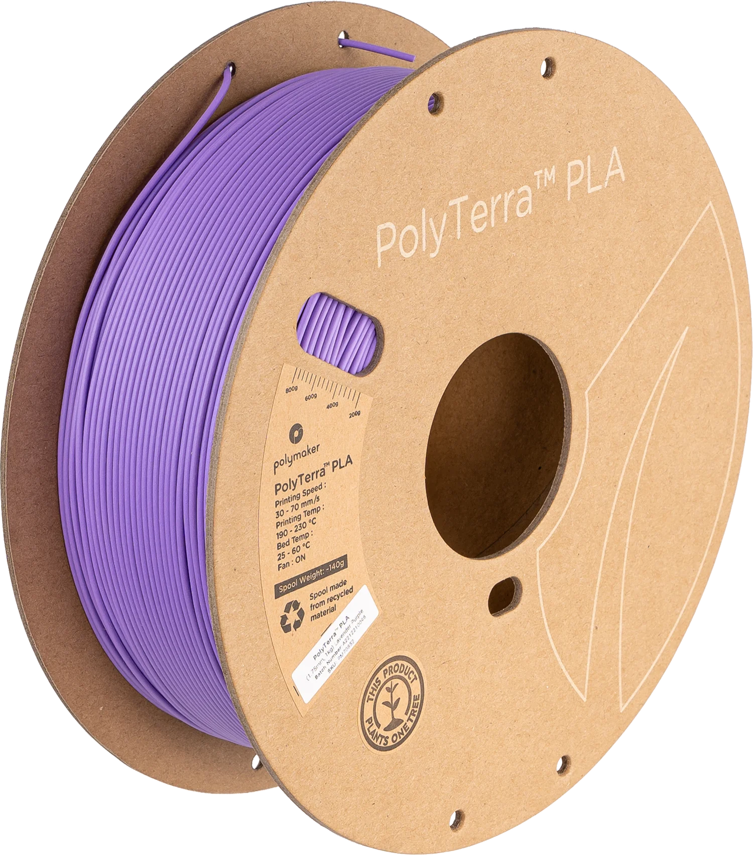 Polymaker PolyTerra PLA - Lavender Purple