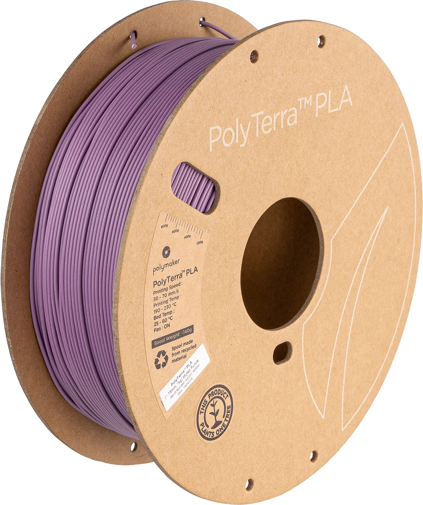 Polymaker PolyTerra PLA - Muted Purple