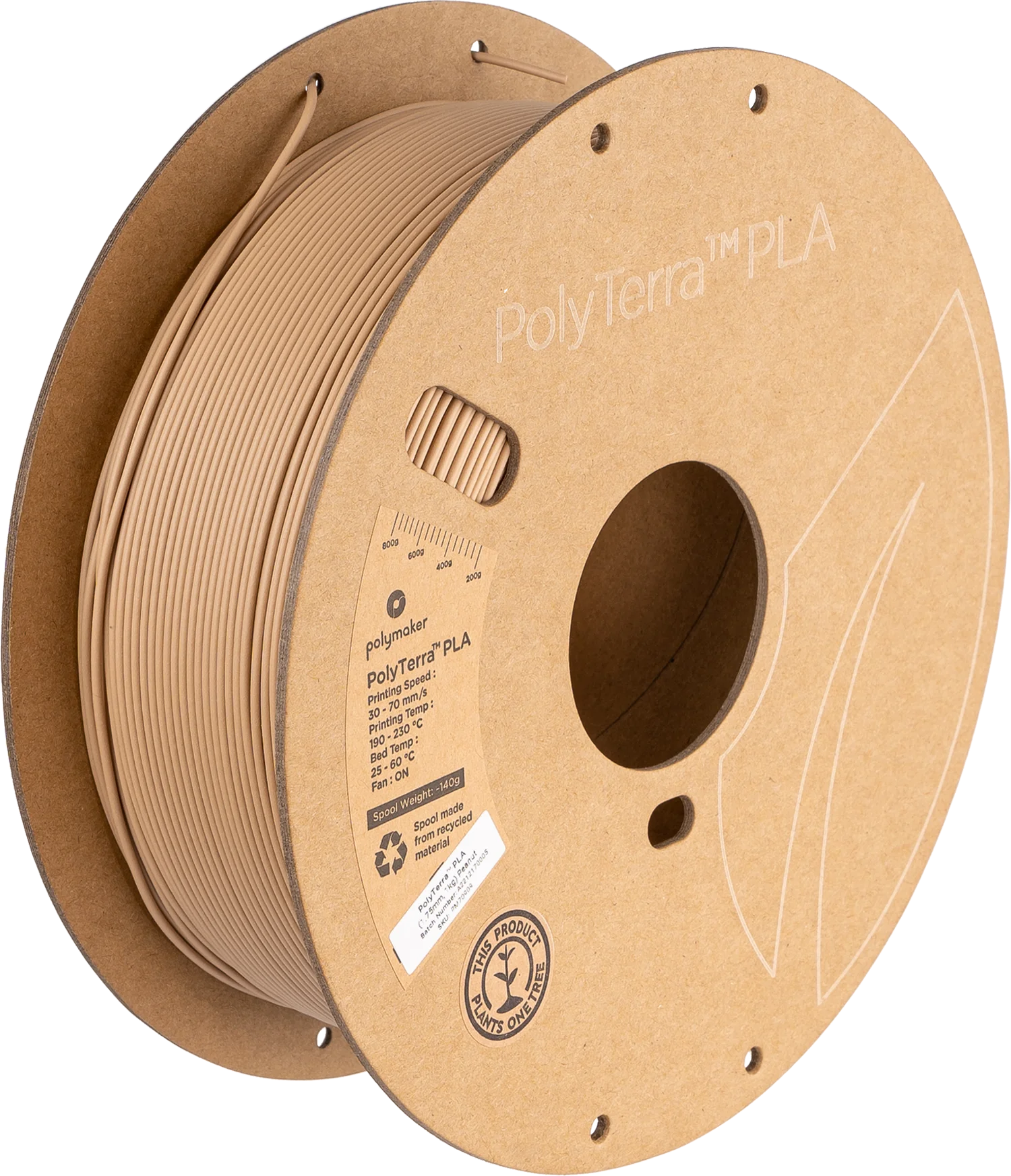 Polymaker PolyTerra PLA - Pastel Peanut