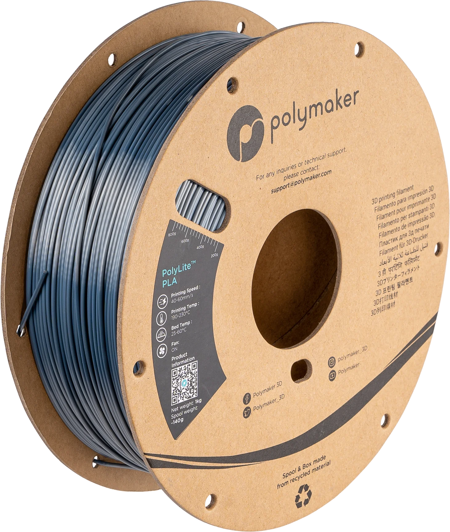 Polymaker PolyLite PLA - Silk Chrome– Ultimate 3D Printing Store