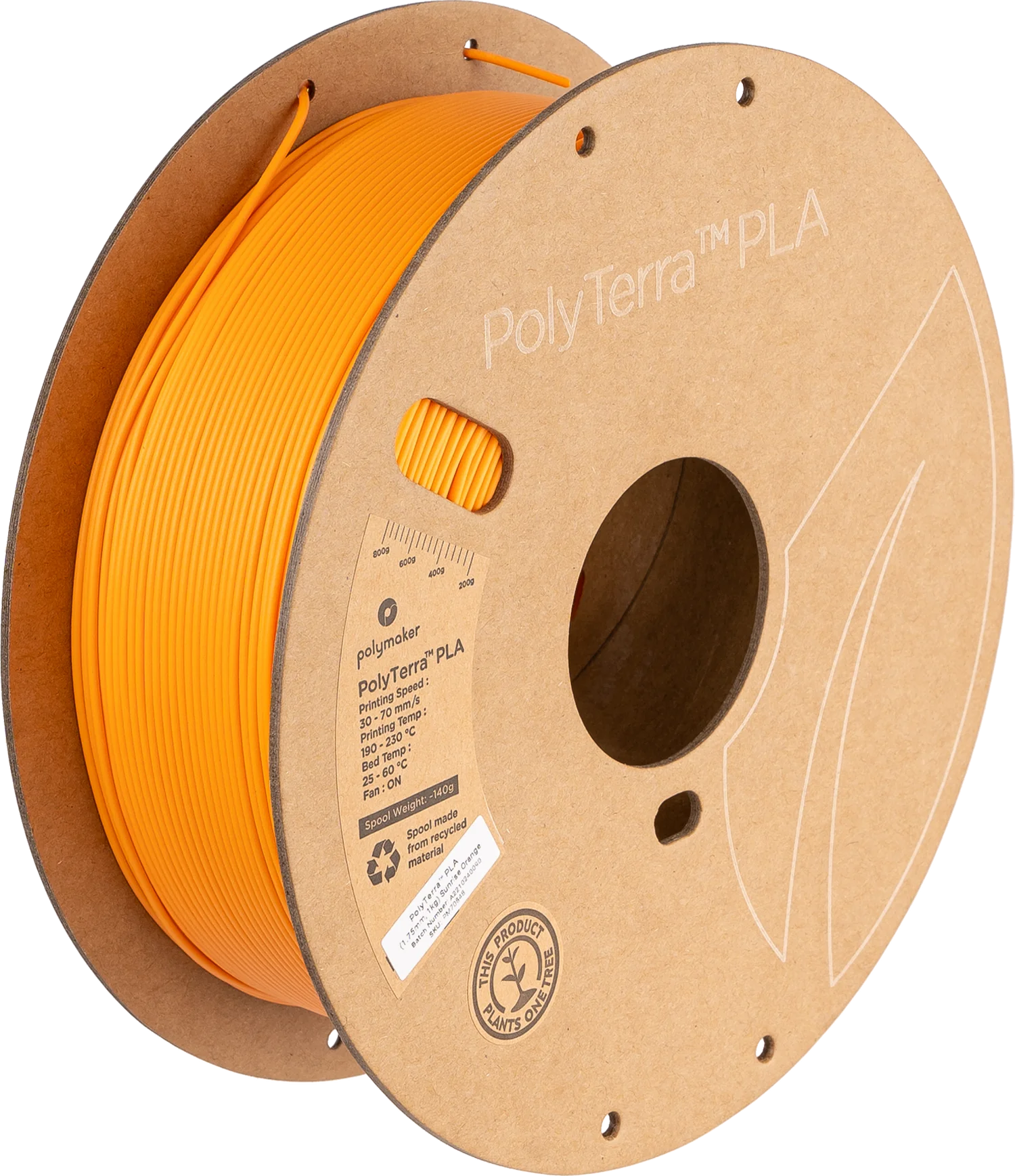 Polymaker PolyTerra PLA - Sunrise Orange