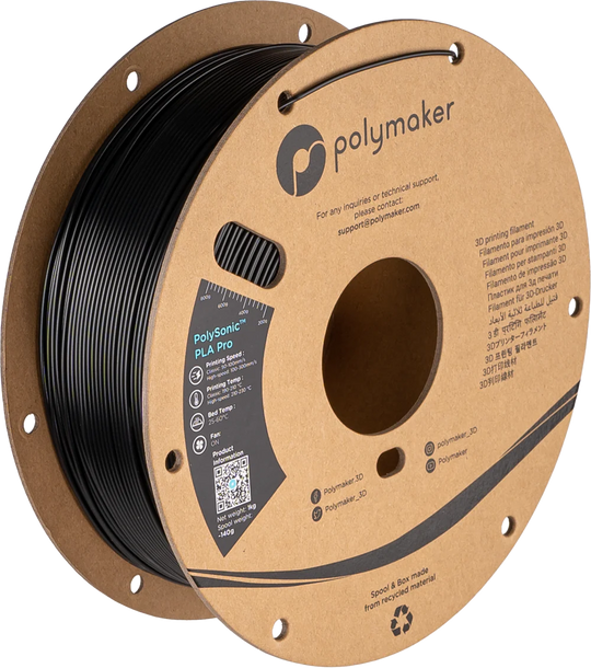 Polymaker PolySonic PLA Pro - Black