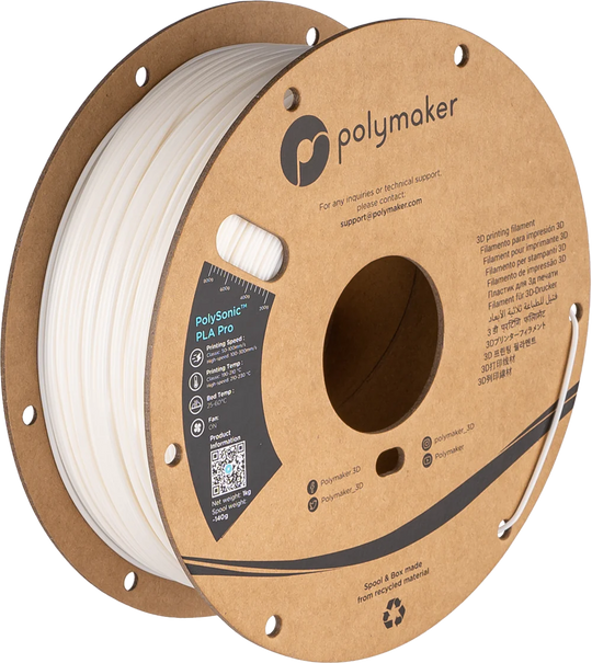 Polymaker PolySonic PLA Pro - White