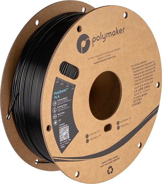 Polymaker PolySonic PLA - Black