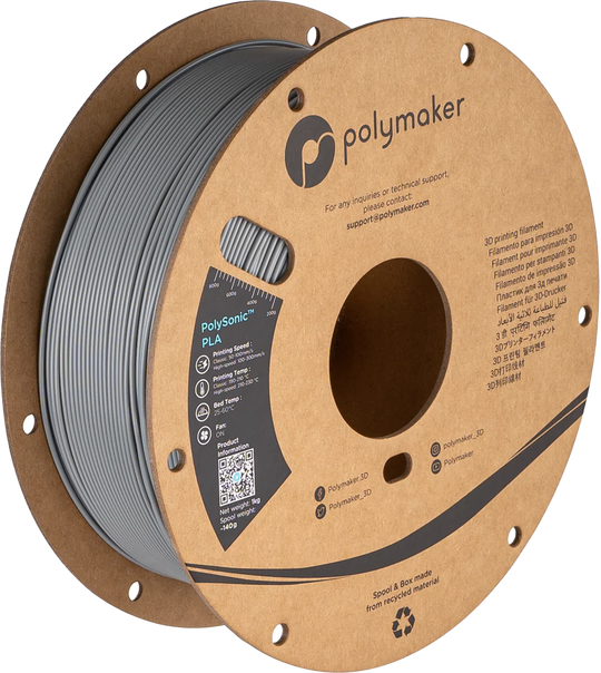 Polymaker PolySonic PLA - Grey