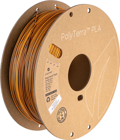 Polymaker PolyTerra Dual PLA - Shadow Orange - Orange / Black