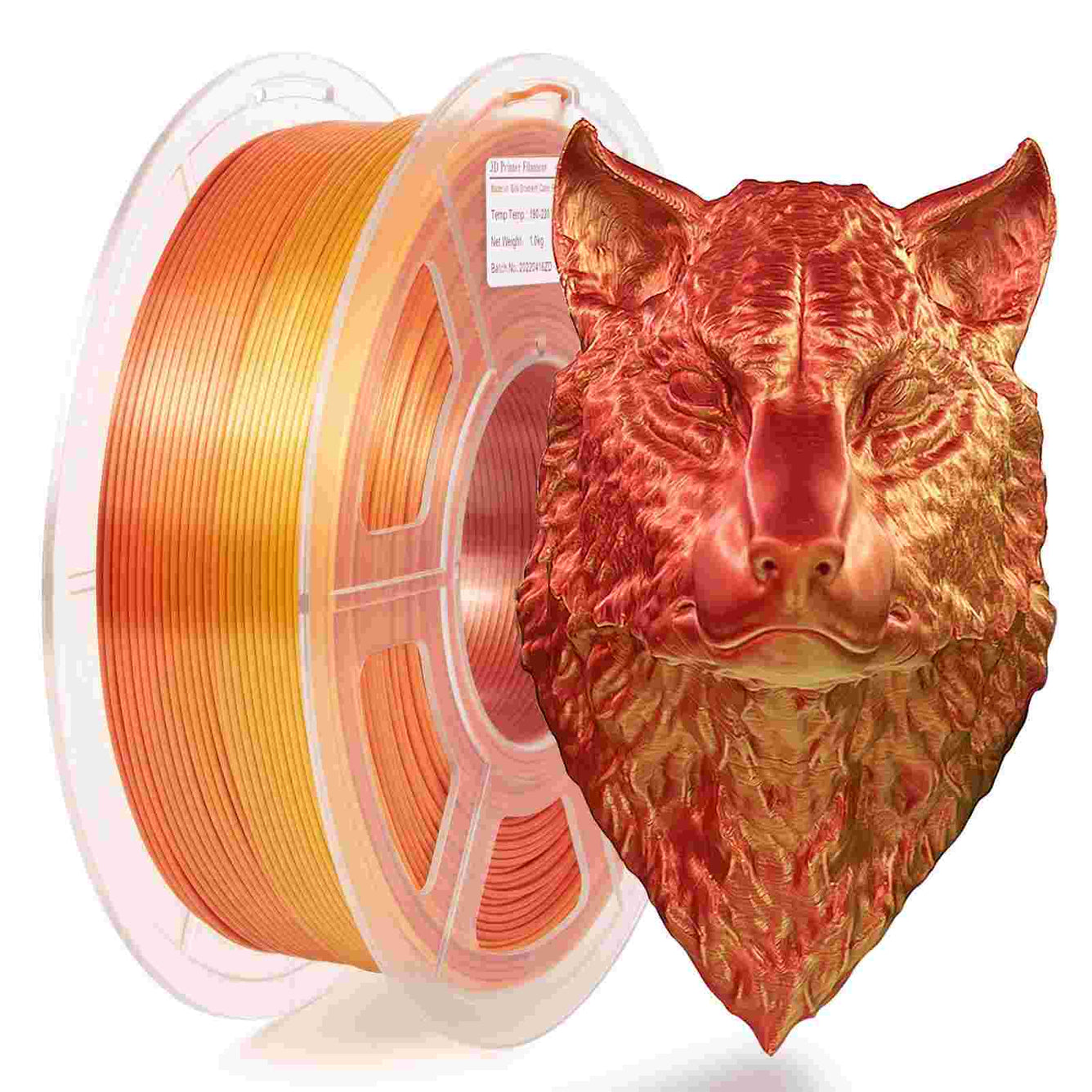 iSANMATE PLA Silk Gradient - Red + Gold