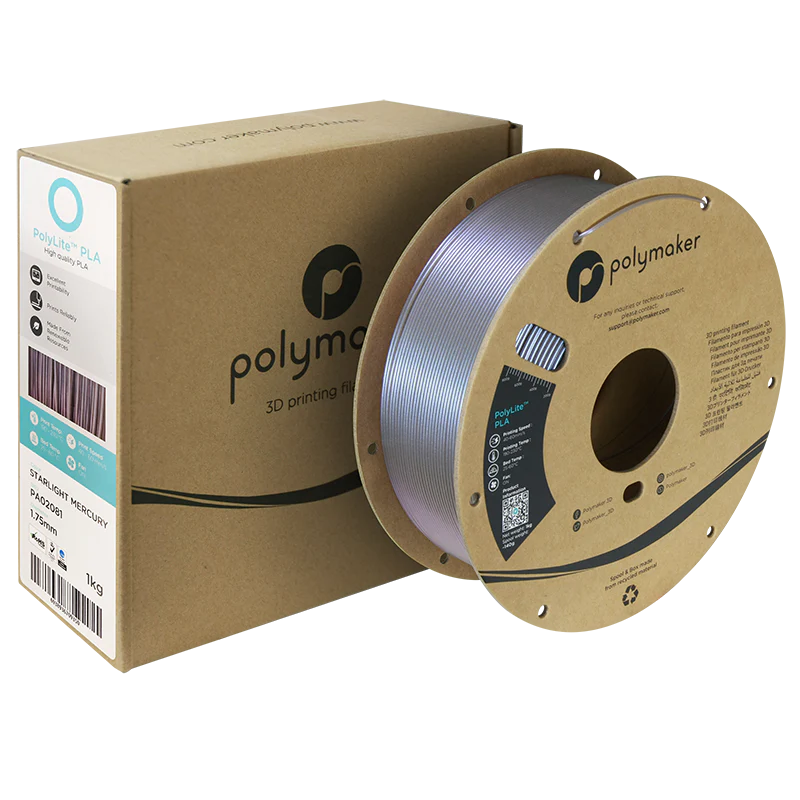 Polymaker PolyLite Starlight PLA - Starlight Mercury– Ultimate 3D ...