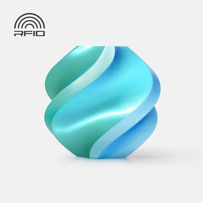 Bambu Lab PLA Silk Dual Color Filament - 1.75mm (1kg) - Blue-Green - Ultimate 3D Printing Store