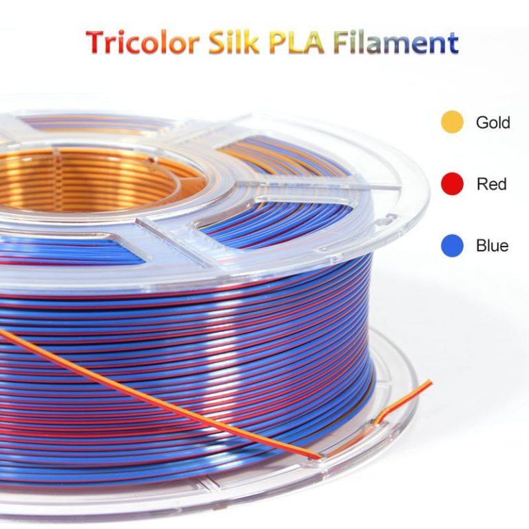 iSANMATE PLA Silk Tri-colors - Red + Gold + Blue
