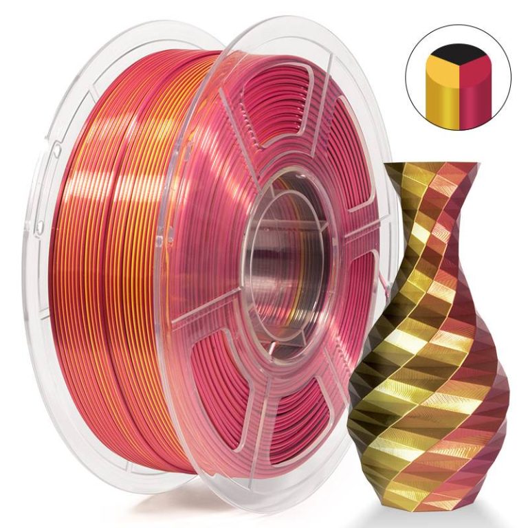 iSANMATE PLA Silk Tri-colors - Red + Gold + Black