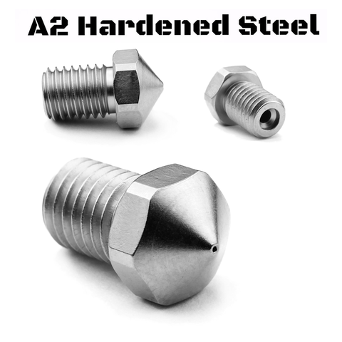 Micro Swiss A2 Hardened Tool Steel Nozzle for Dremel