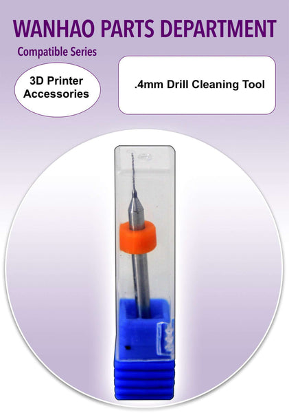 .4MM drill cleaning tool for 3D nozzle cleaning - Ultimate 3D Printing Store