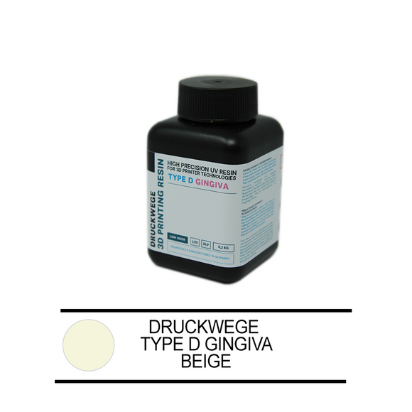 DruckWege - Type D Gingiva DLP/LCD Resin - Beige - 200g