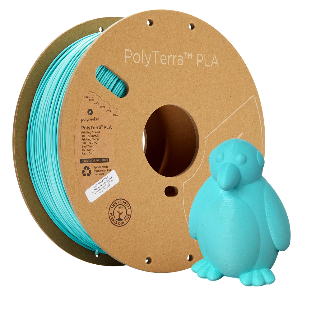 Polymaker PolyTerra PLA - Arctic Teal– Ultimate 3D Printing Store