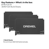 Dremel DigiLab - 3D40-FLX Build Sheet (3 pack)