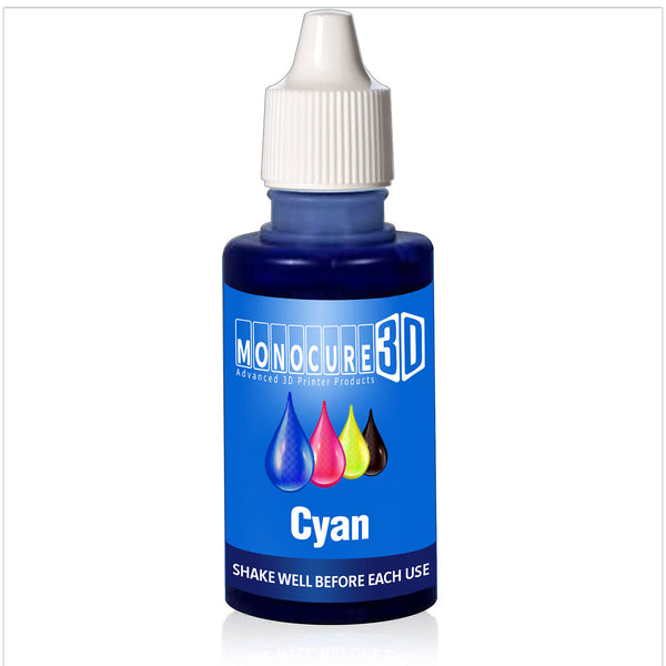 Monocure 3D CMYK Pigment- 30mL Cyan