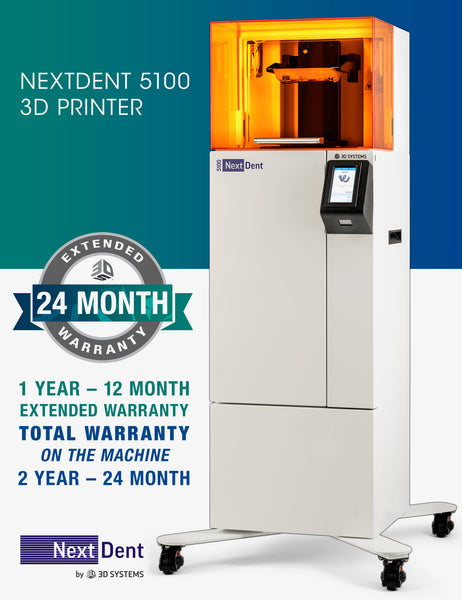 NextDent™ 5100 High Speed Dental 3D Printer 1 Year Extended Warranty - Ultimate 3D Printing Store