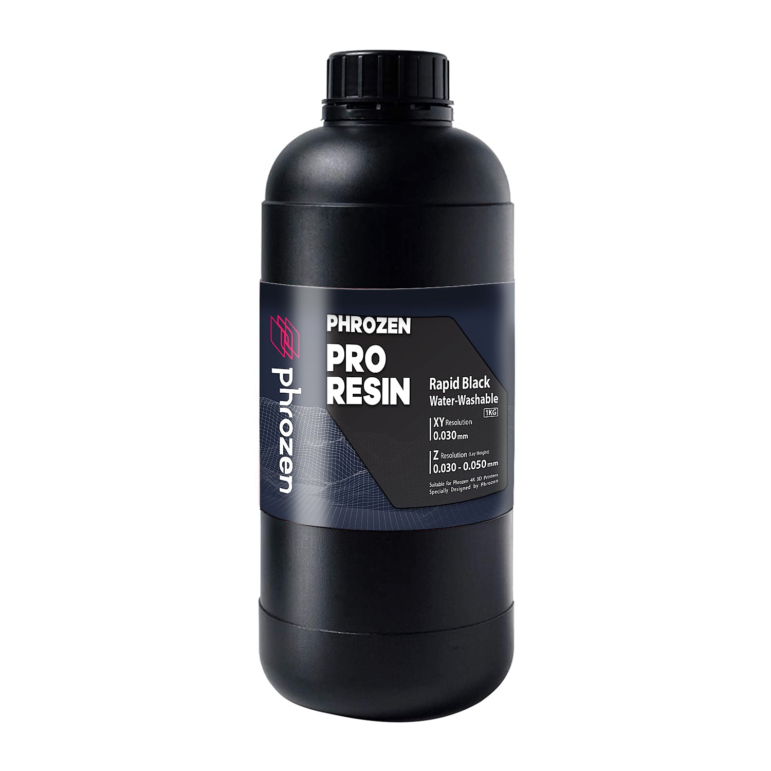 Phrozen Pro Series Water Washable Resin Rapid Black 1KG