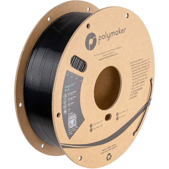 Polymaker PolyLite PLA - Silk Black