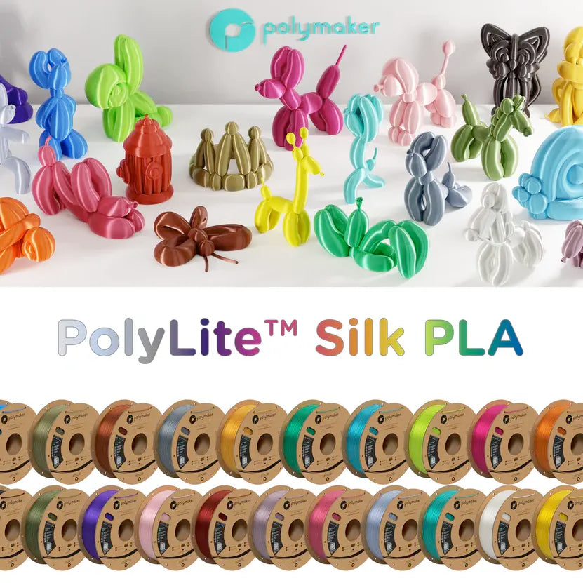 Polymaker PolyLite PLA - Silk Black– Ultimate 3D Printing Store