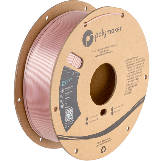 Polymaker PolyLite PLA - Silk Rose Gold